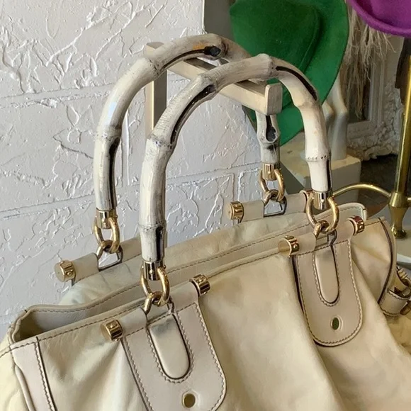 Gucci cream leather handbag - Picture 2 of 16
